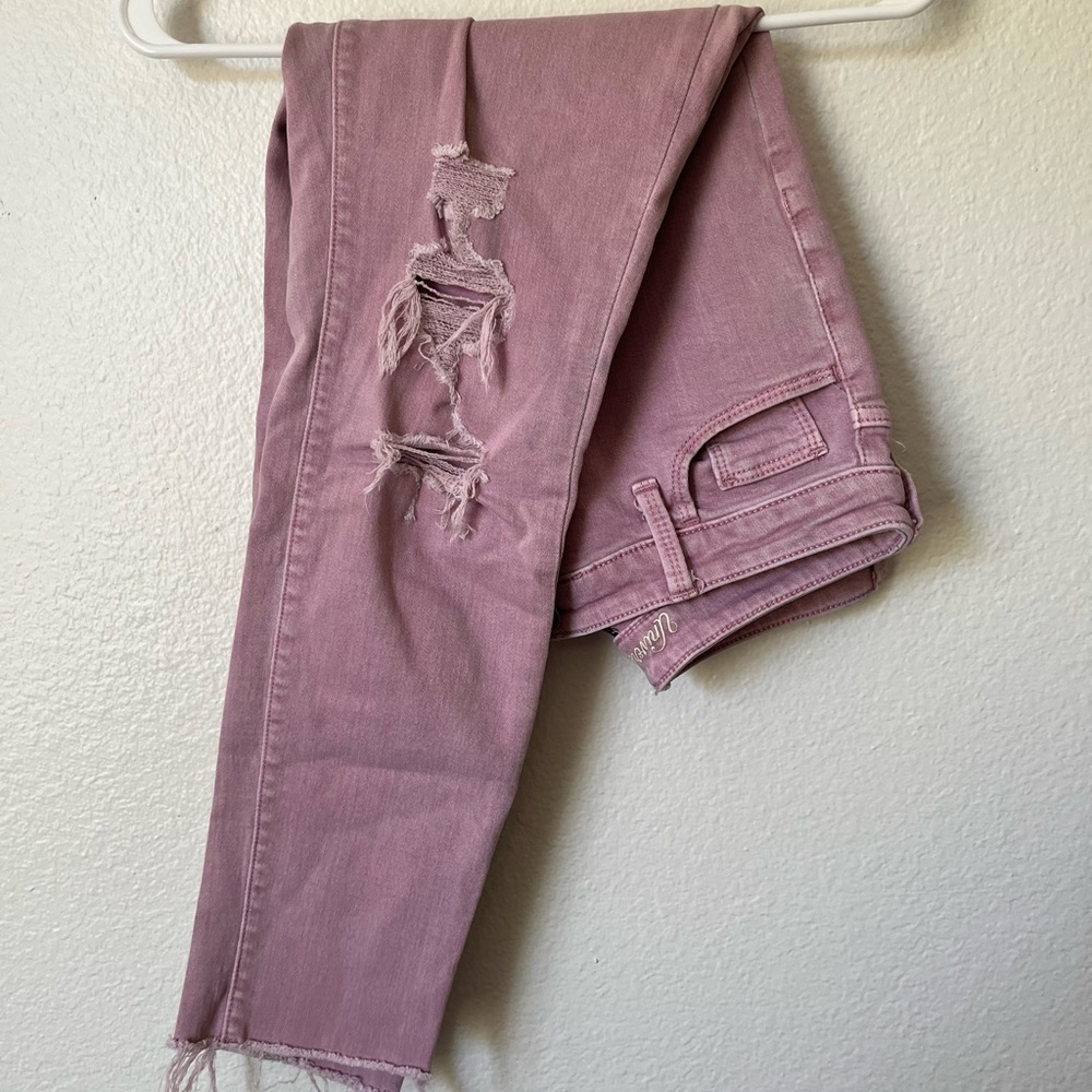 Pink Ripped Skinny Jean - Picture 3 of 3